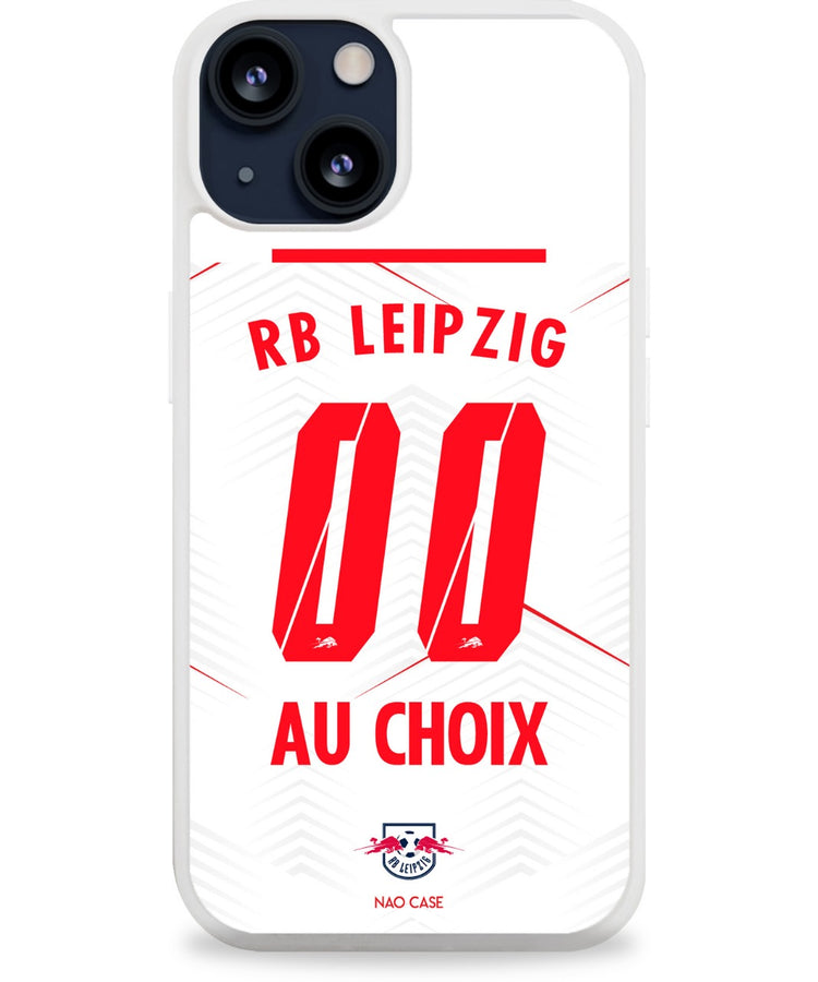 Coque football RB LEIPZIG DOMICILE 2025/26 personnalisée nom numéro – 2ème coque -50% – iPhone Samsung Xiaomi Redmi