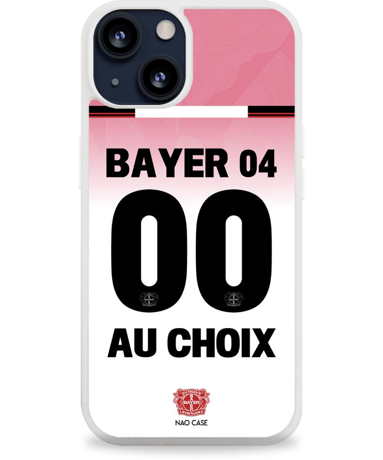 Coque football BAYER LEVERKUSEN EXTERIEUR 2025/26 personnalisée nom numéro – 2ème coque -50% – iPhone Samsung Xiaomi Redmi