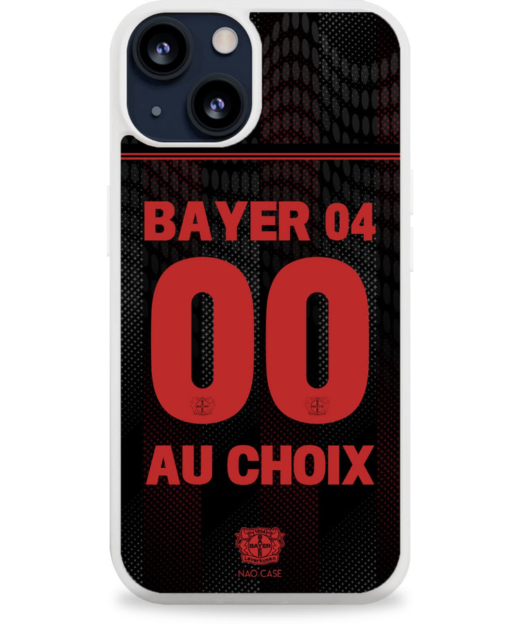 Coque football BAYER LEVERKUSEN DOMICILE 2025/26 personnalisée nom numéro – 2ème coque -50% – iPhone Samsung Xiaomi Redmi