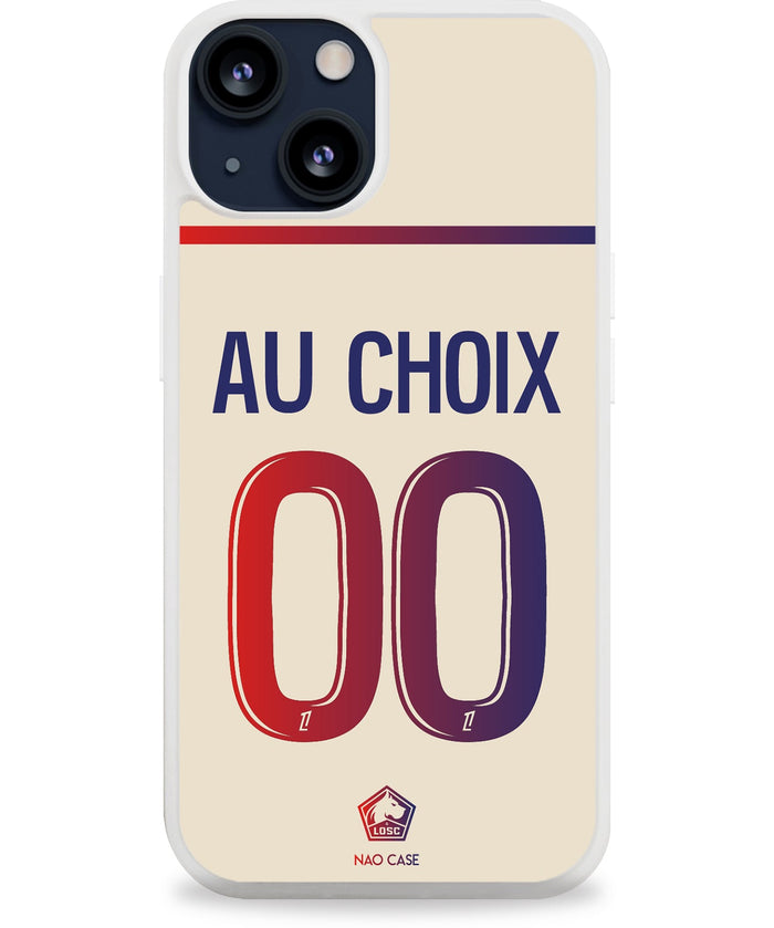 Coque football LILLE EXTERIEUR 2025/26 personnalisée nom numéro – 2ème coque -50% – iPhone Samsung Xiaomi Redmi