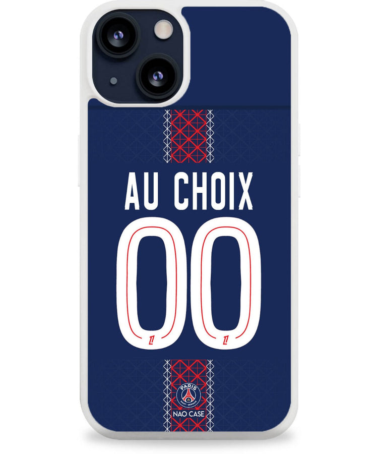 Coque football PSG DOMICILE 2025/26 personnalisée nom numéro – 2ème coque -50% – iPhone Samsung Xiaomi Redmi