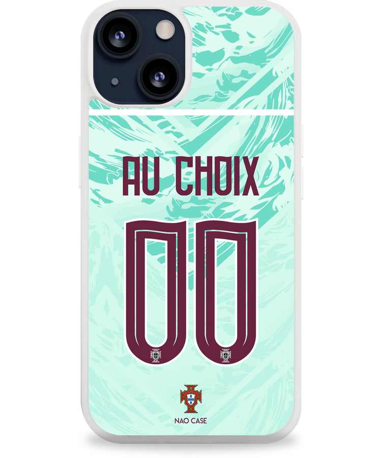Coque football PORTUGAL EXTERIEUR personnalisée nom numéro – 2ème coque -50% – iPhone Samsung Xiaomi Redmi