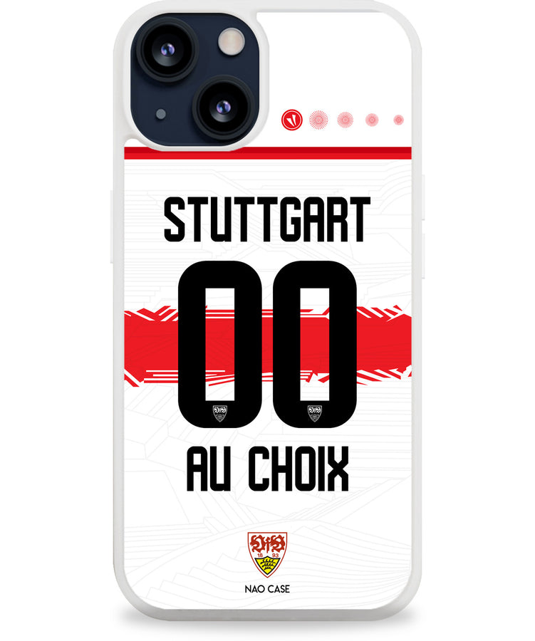 Coque football VFB STUTTGART DOMICILE 2025/26 personnalisée nom numéro – 2ème coque -50% – iPhone Samsung Xiaomi Redmi