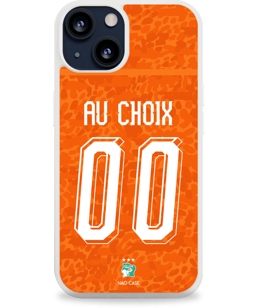 Coque football CÔTE D'IVOIRE DOMICILE personnalisée nom numéro – 2ème coque -50% – iPhone Samsung Xiaomi Redmi