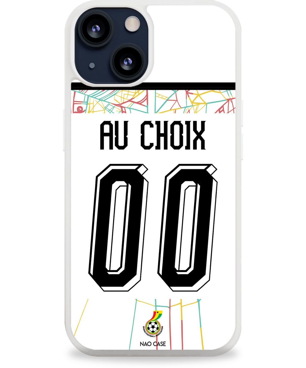 Coque football GHANA DOMICILE personnalisée nom numéro – 2ème coque -50% – iPhone Samsung Xiaomi Redmi