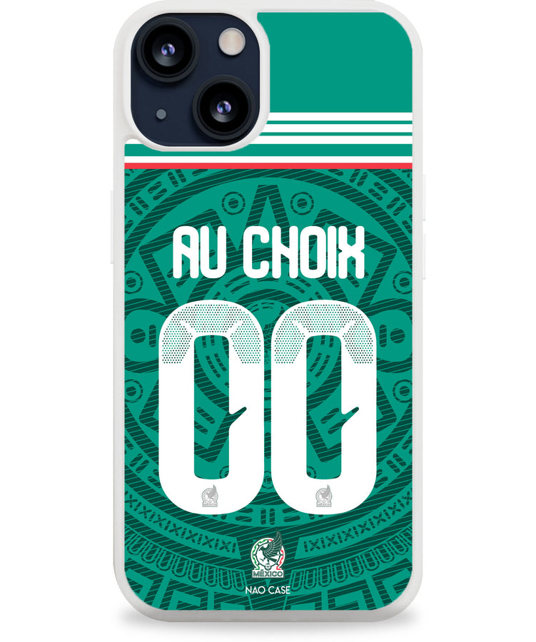 Coque football MEXIQUE DOMICILE personnalisée nom numéro – 2ème coque -50% – iPhone Samsung Xiaomi Redmi