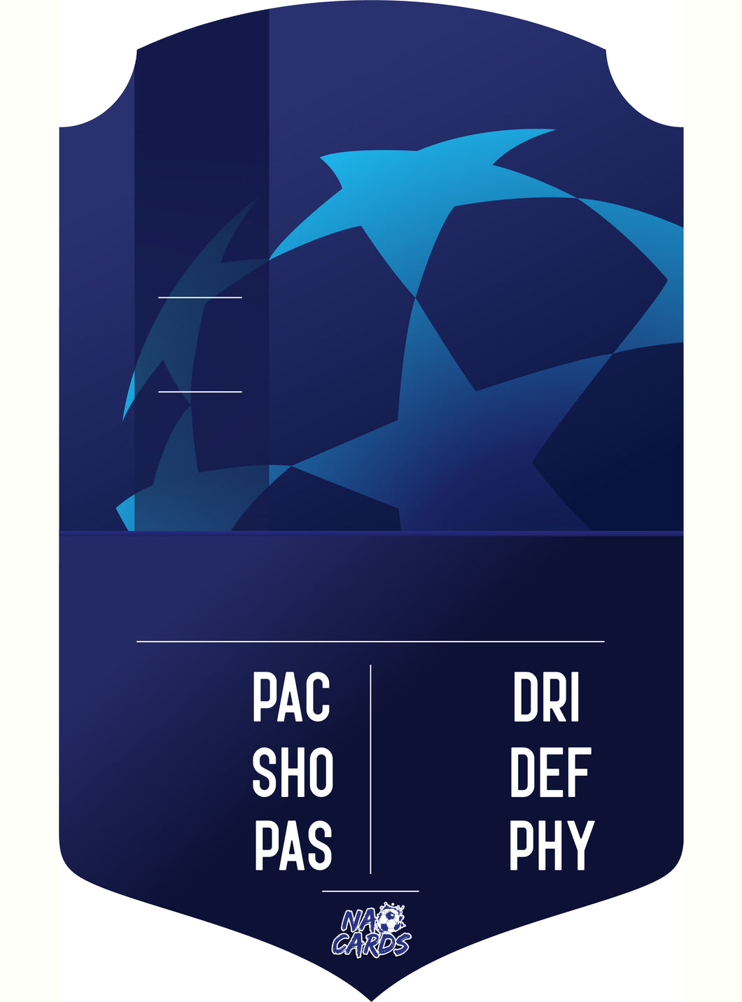 Carte Fifa Personnalisable - CHAMPIONS LEAGUE 2021