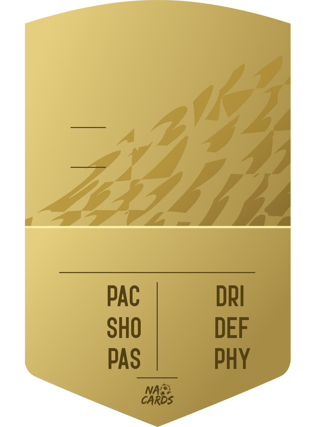 Carte Fifa Personnalisable - NON RARE OR